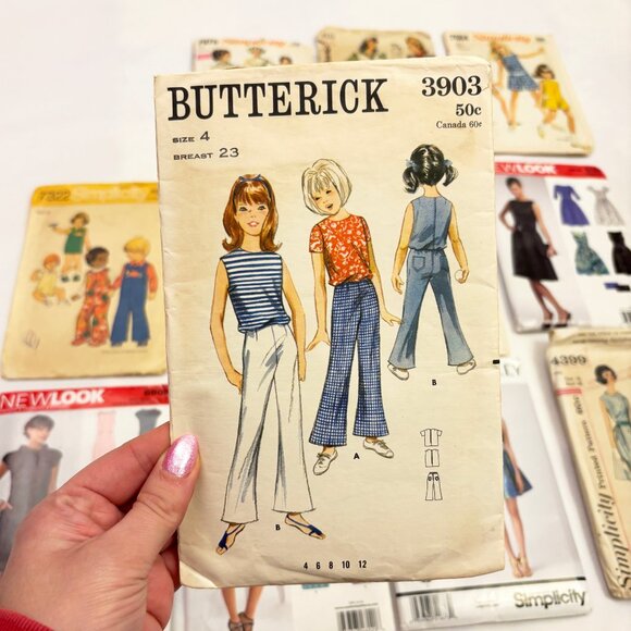 Lot of 12 sewing patterns for women and kids - assorted sizes - Picture 2 of 13